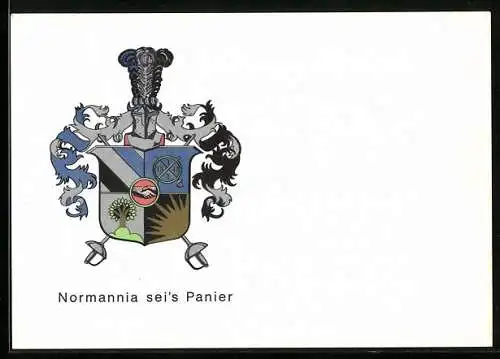 AK Studentenwappen der Normannia