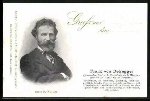 AK Genremaler Franz von Defregger