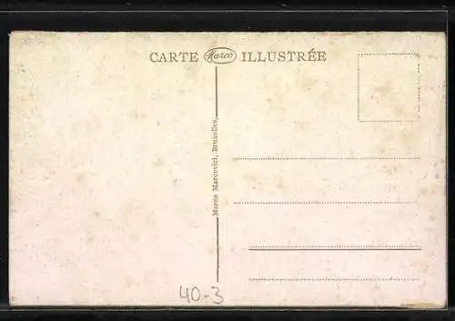 AK Bruxelles, Auto-Fahrer wird vom Manneken-Pis nassgemacht, Nonnen amüsieren sich