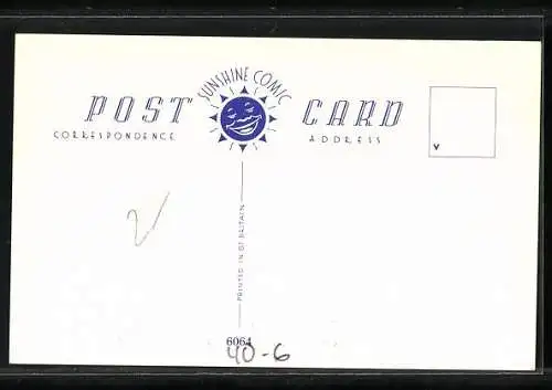 AK Dicke Frau am Strand