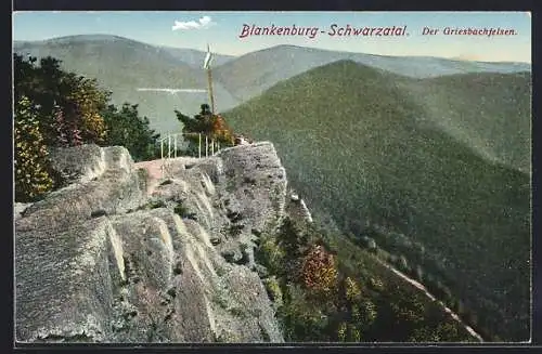 AK Blankenburg-Schwarzathal, Der Griesbachfelsen