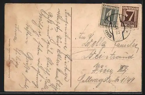 AK Passau, Teilansicht aus der Vogelschau