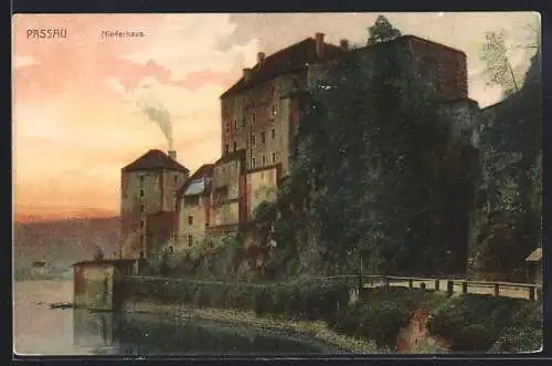 AK Passau, Partie an der Festung Niederhaus