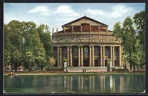 AK Stuttgart, Frontalansicht Kgl. Hoftheater