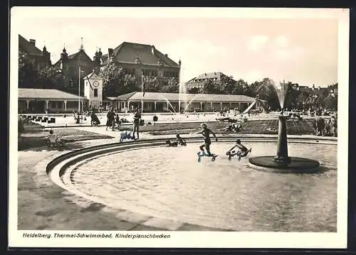 AK Heidelberg / Neckar, Thermal-Schwimmbad, Kinderplanschbecken