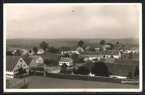 AK Breitenbrunn / Mindelheim, Strassenpartie mit Gasthaus