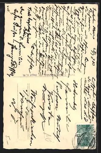 AK St. Aegyd a. N., Kirche und Hoher Göller