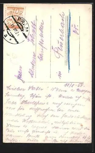 AK Pram /Ob. Öst., Strassenpartie mit Gebäudeansicht