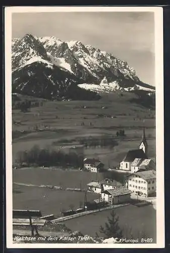AK Walchsee, Ortsansicht mit dem Kaiser