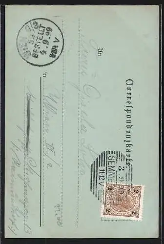 Mondschein-AK Semmering, Hotel Semmering