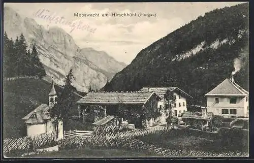 AK Weissbach bei Lofer, Mooswacht am Hirschbühl, Ortsansicht