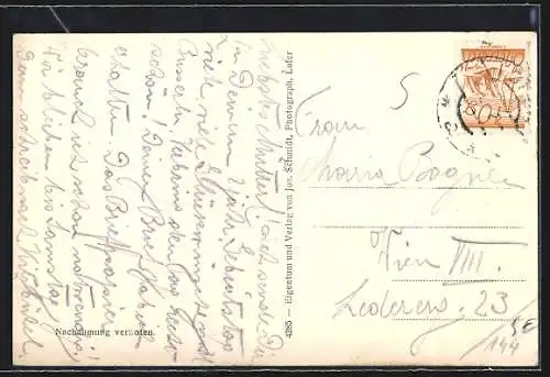 AK Lofer, Partie am Gasthof zur Post