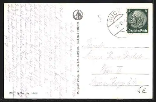 AK Kuchl, Marktgasse g. d. Hohen Göll