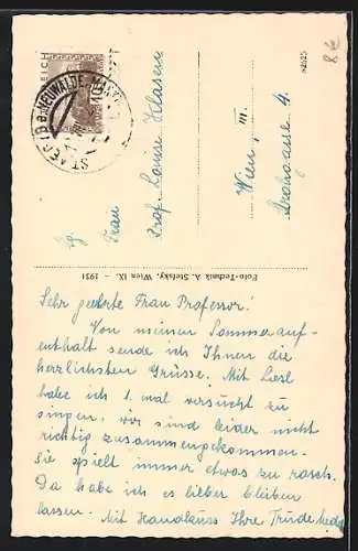 AK St. Aegyd a. N., Teilansicht mit Kirche