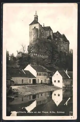 AK Raabs a.d. Thaya, Blick zum Schloss