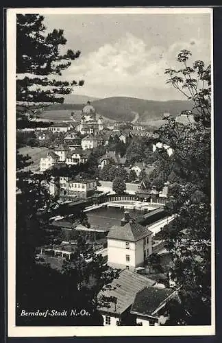 AK Berndorf-Stadt, Blick auf den Ort