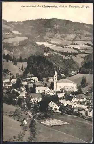 AK Opponitz, Ortschaft von oben