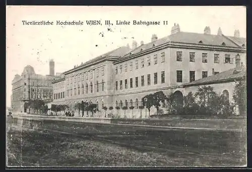 AK Wien, K. k. Tierärztliche Hochschule in der Linken Bahngasse