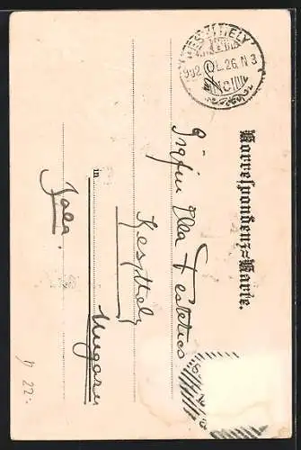 Lithographie Semmering, Grand Hotel Erzherzog Johann