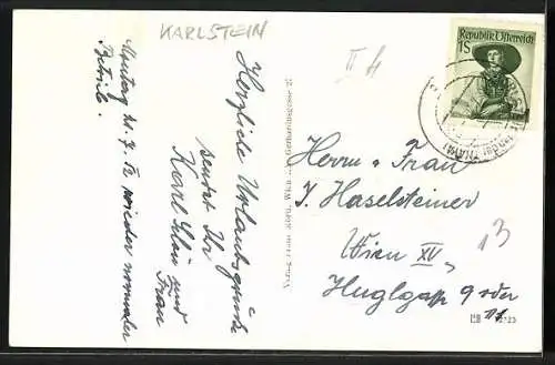 AK Karlstein a. d. Thaya, Blick aufs Schloss