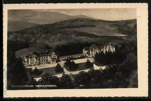 AK Rekawinkel, Sanatorium aus der Vogelschau