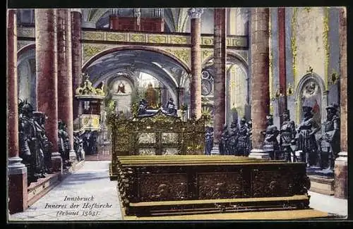 AK Innsbruck, Inneres der Hofkirche