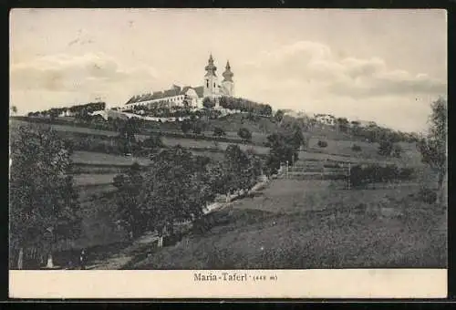 AK Maria-Taferl, Ortsansicht aus der Ferne