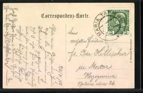 AK Maria-Taferl, Ortsansicht aus der Ferne