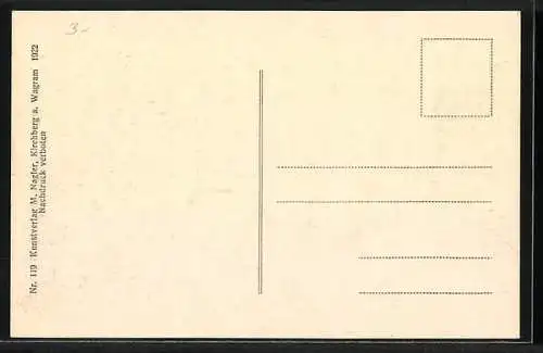 AK Zwettl /N.-Oe., Ortsansicht vom Berg aus