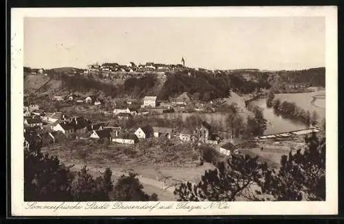 AK Drosendorf a. d. Thaya, Ortspanorama