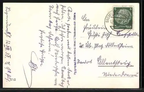 AK Horn /N. Oe., Teilansicht mit altem Stadtturm