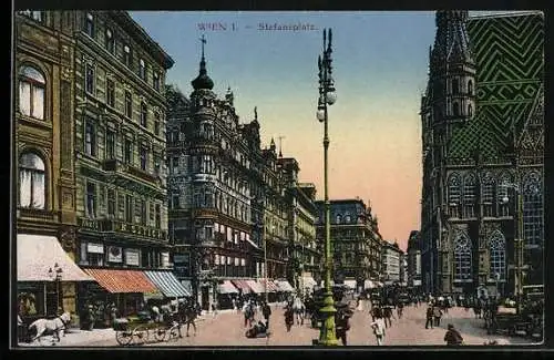 AK Wien, Geschäfte am Stefansplatz
