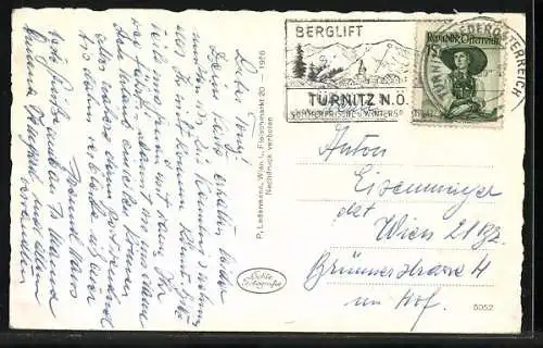 AK Türnitz /N.-Oe., Blick auf die Bergstift-Bergstation