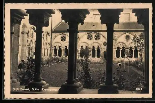 AK Zwettl /N. Oe., Kreuzgang im Stift