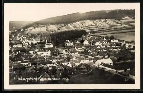AK Rohrbach /N. Ö., Fliegeraufnahme des Ortes