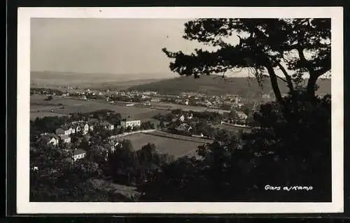 AK Gars a. Kamp, Ortsansicht aus der Vogelschau