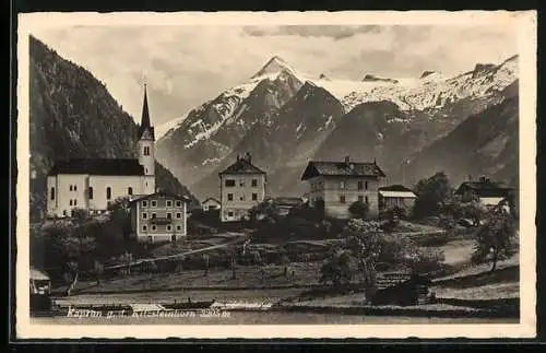 Foto-AK Kaprun, Blick gegen das Kitzsteinhorn