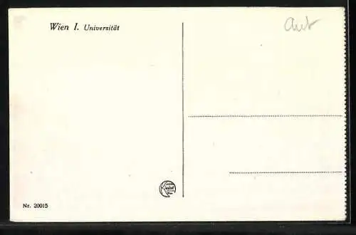 AK Wien, Universität mit Denkmal