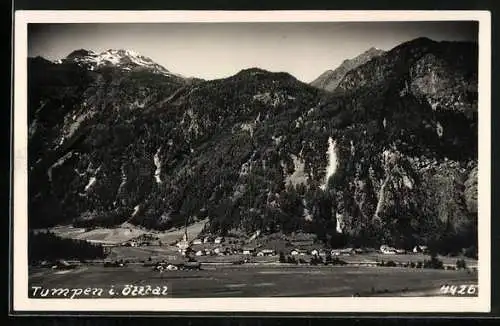 AK Tumpen i. Ötztal, Teilansicht mit Bergen