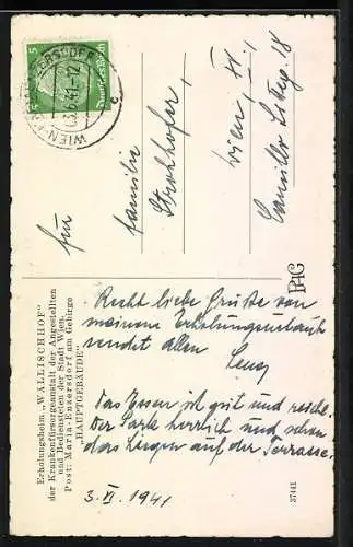 AK Maria Enzersdorf, Erholungsheim Wällischhof