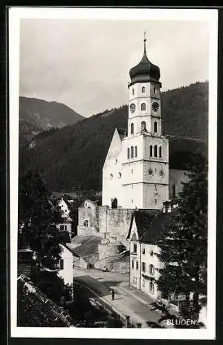 AK Bludenz, Strasse vor der Kirche