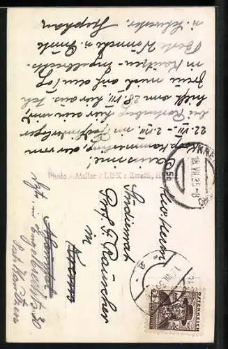 AK Zwettl, Stift Zwettl mit Bäumen