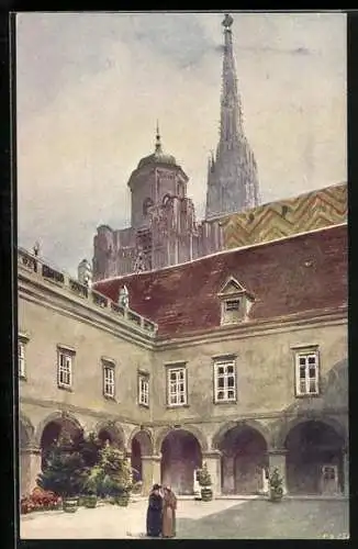 AK Wien, Hof des Erzbischöflichen Palais