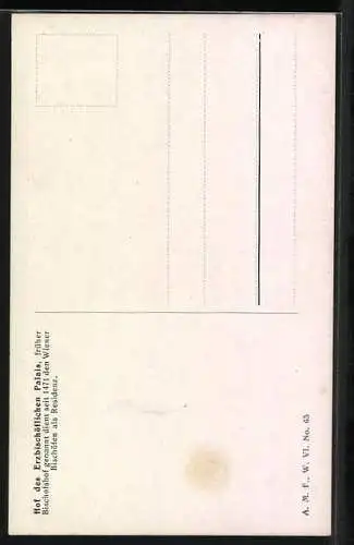 AK Wien, Hof des Erzbischöflichen Palais