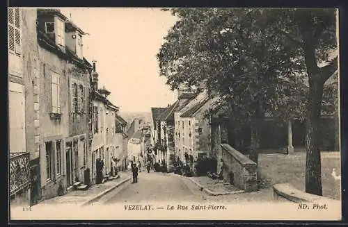 AK Vézelay, La Rue Saint-Pierre