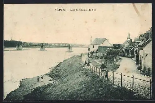 AK St-Père, Pont du Chemin de Fer et vue sur la rivière