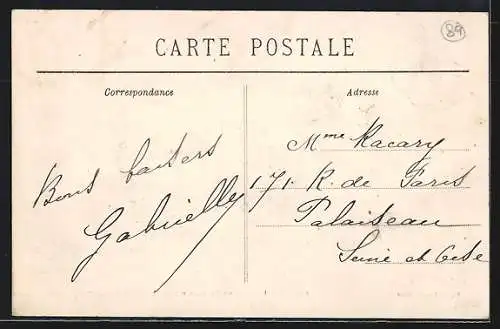 AK Véron, Un Coin de Verdure masquant la Fontaine et le Moulin sur la Route de Véron à Rozoy, Côté Sud