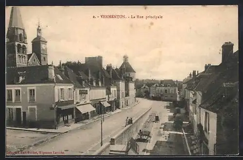 AK Vermenton, La Rue principale