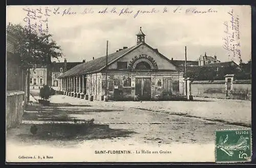 AK Saint-Florentin, La Halle aux Grains
