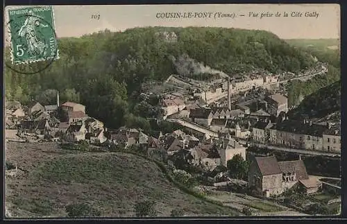 AK Cousin-le-Pont /Yonne, Vue prise de la Côte Gally